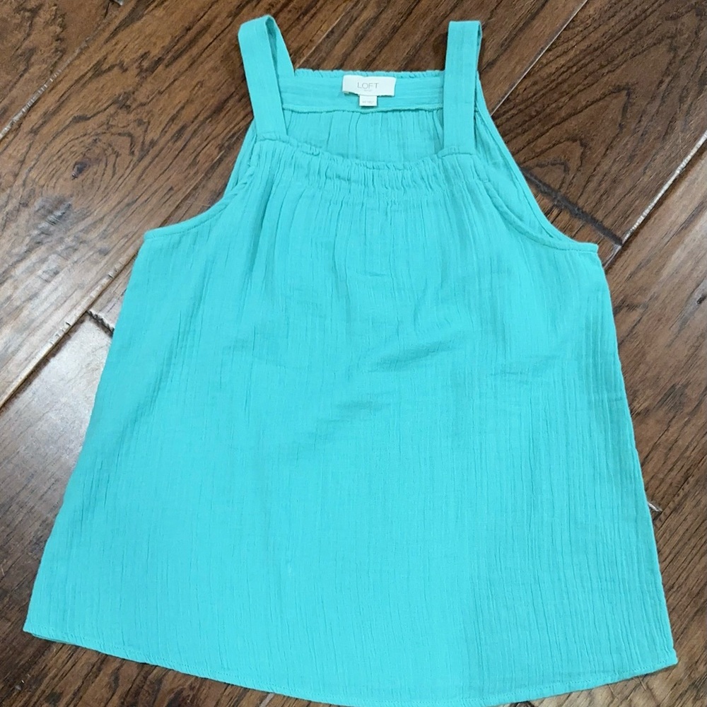 Turquoise Two-Piece Linen Set - Picture 4 of 5